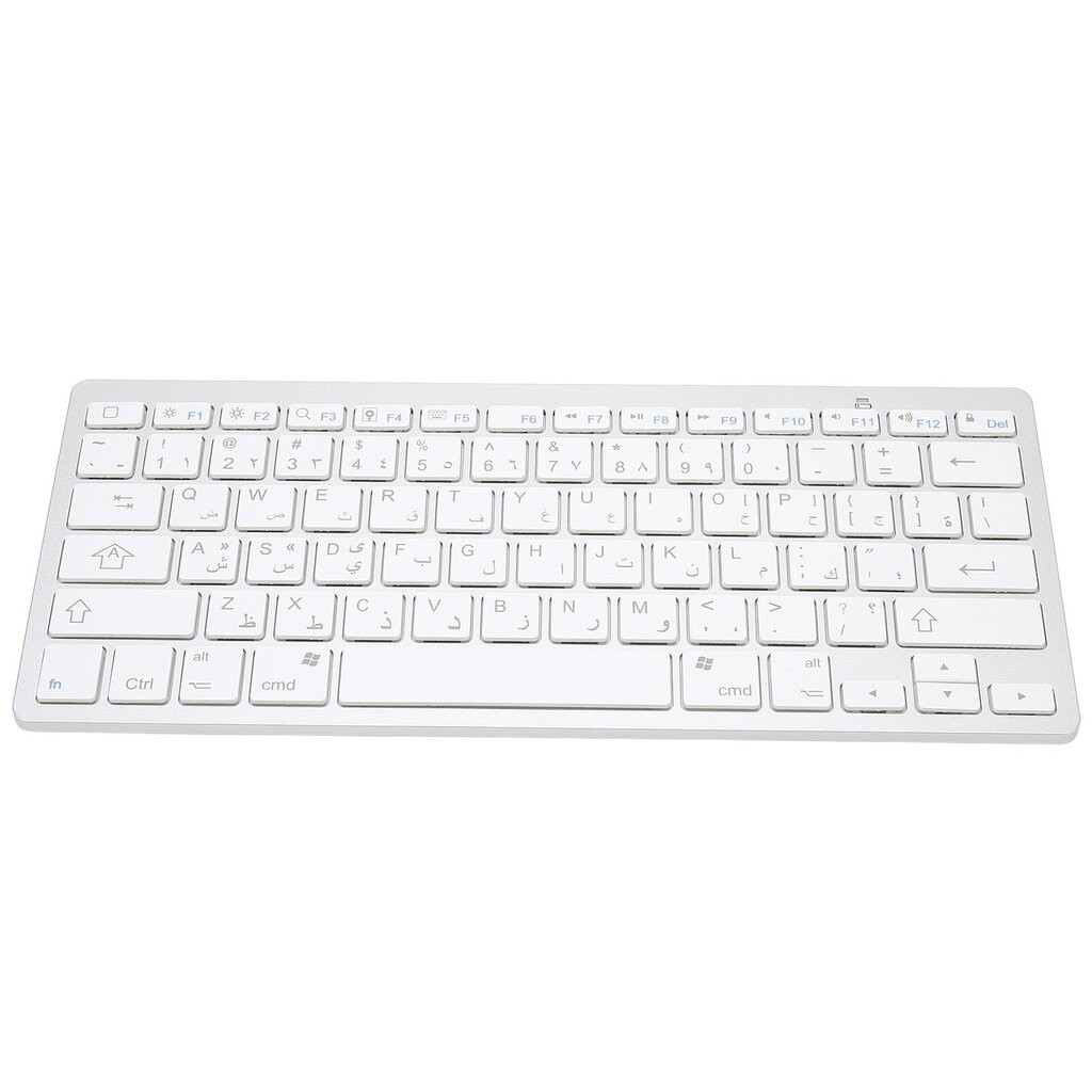 Langaton näppäimistö Mini 78 Keys Ultra Ohut kannettava valkoinen tietokonenäppäimistöt Androidille OS X:lle IOS:lle WindowsArabicille hinta ja tiedot | Koteloiden lisätarvikkeet | hobbyhall.fi