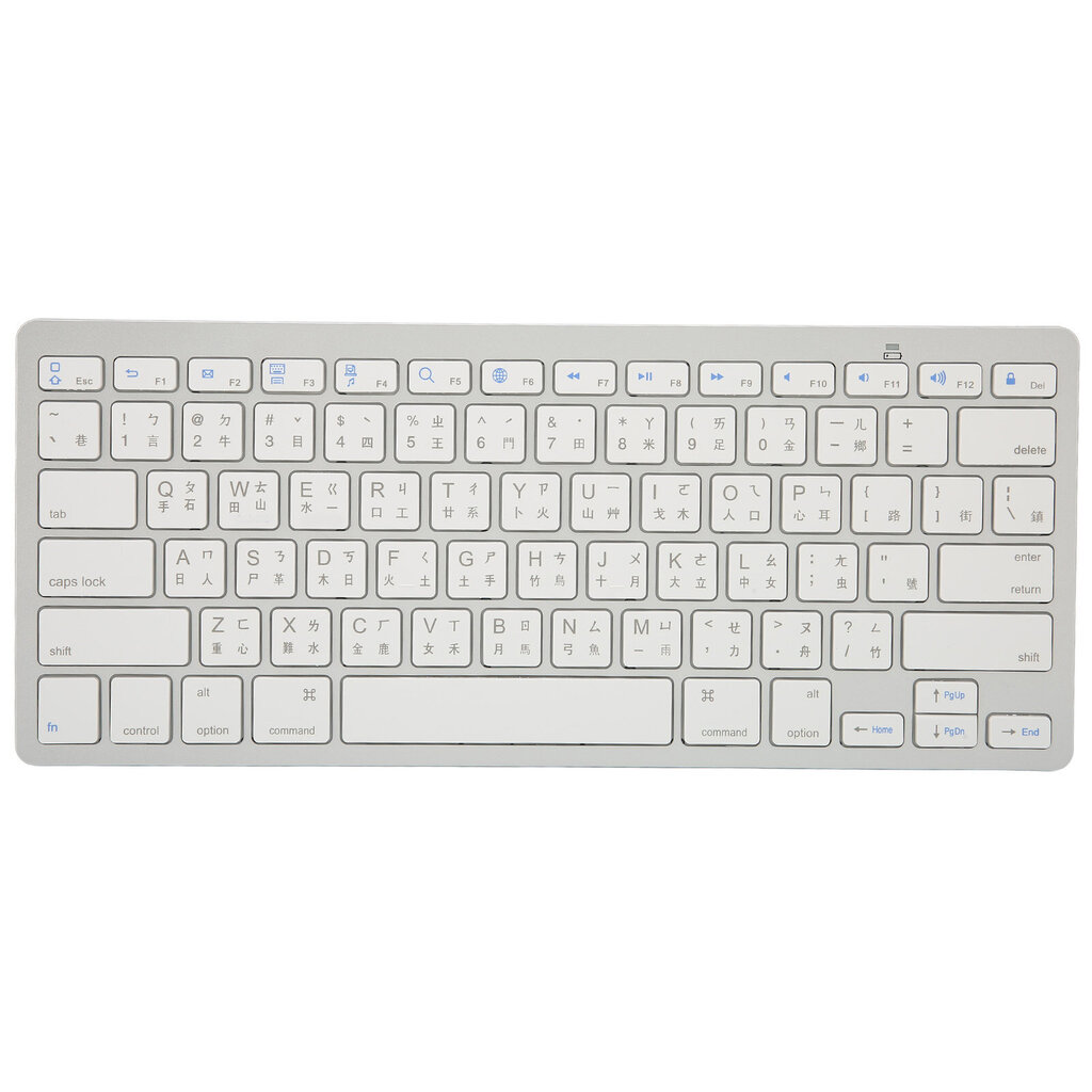 Langaton näppäimistö Mini 78 Keys Ultra ohut kannettava valkoinen tietokonenäppäimistö Androidille OS X:lle IOS:lle WindowsilleTraditional Cangjie hinta ja tiedot | Koteloiden lisätarvikkeet | hobbyhall.fi