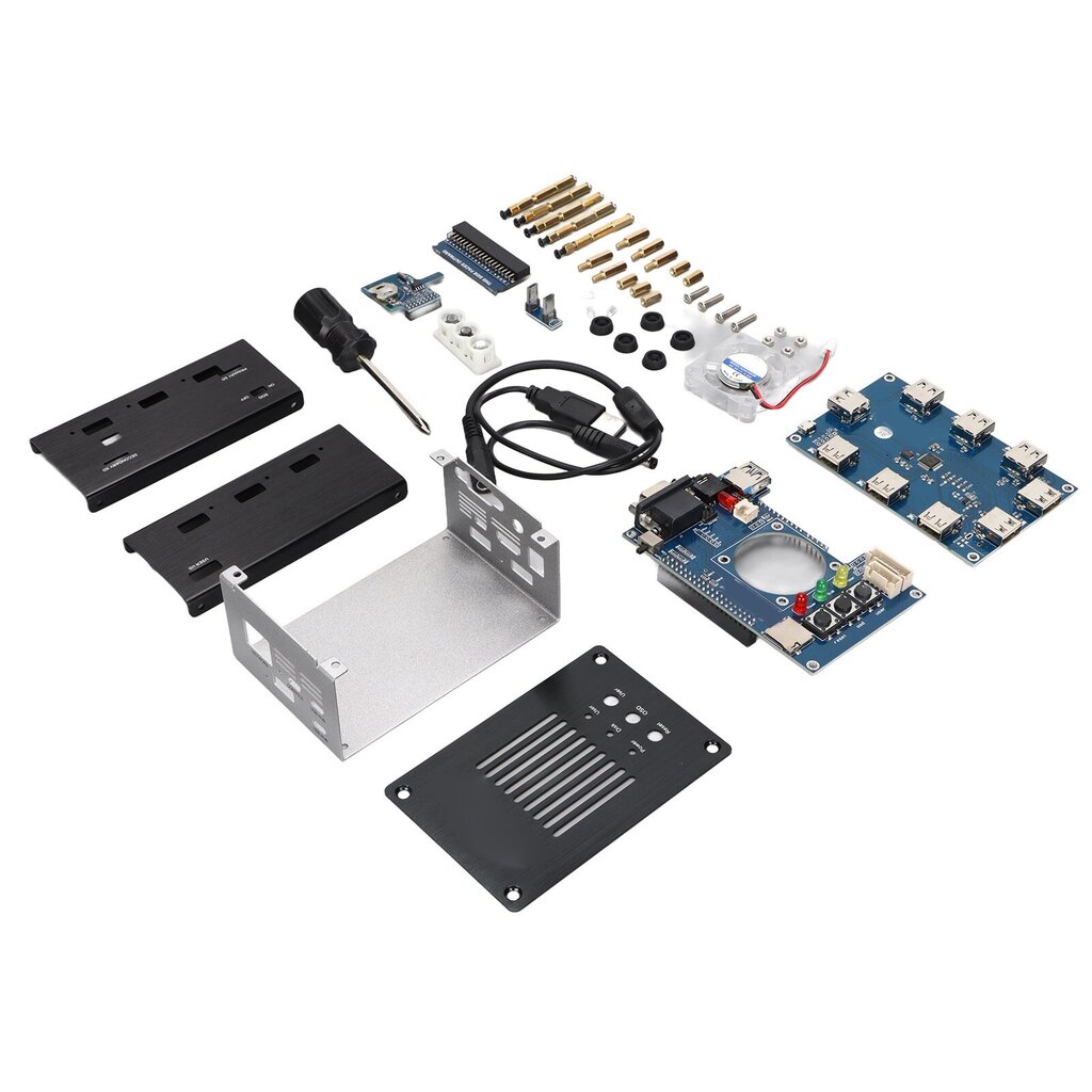 Tee-se-itse metallikotelosarja 32 Mt alumiiniseosta USB-keskitin V2.1 IO Board V6.1 Mister FPGA metallikotelosarja hinta ja tiedot | Koteloiden lisätarvikkeet | hobbyhall.fi