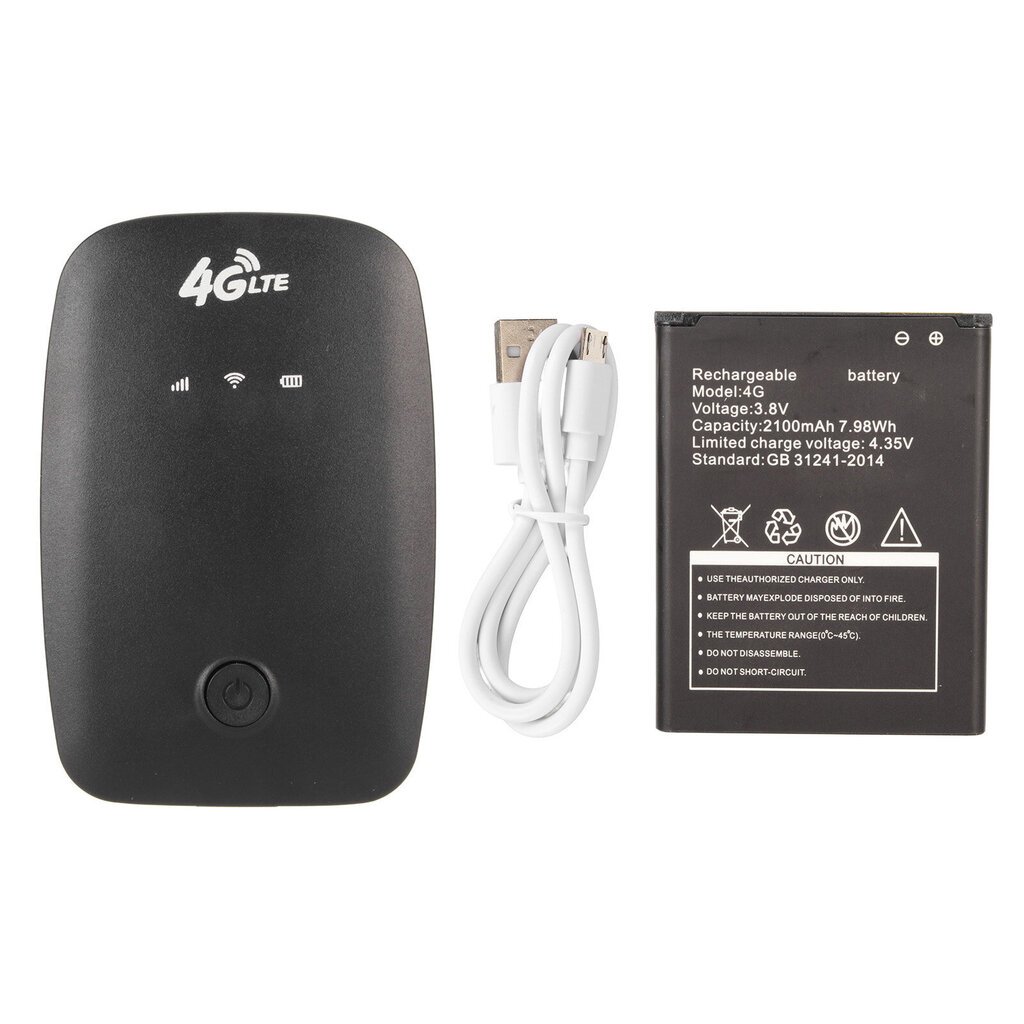 4G Mobile WiFi Hotspot High Speed Kevyt Mini LTE Kannettava reititin Tablet Laptop TV Matkapuhelin Musta hinta ja tiedot | Web-kamerat | hobbyhall.fi