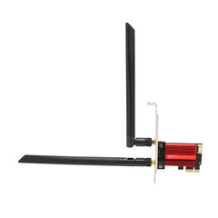 AX210 Pro WIFI 6E PCIE-kortti 2,4 GHz 5 GHz 6 GHz kaistat MU MIMO -tekniikka Plug and Play 5374 Mbps WiFi-kortti Win10 11:lle Linuxille hinta ja tiedot | Web-kamerat | hobbyhall.fi