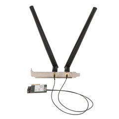 AX210NGW WiFi 6E -kortti antennilla 5374Mbps 2,4Ghz 5Ghz 6Ghz Bluetooth5.2 PCIE Gigabit Network Card for Windows 10 11 for Linux Irrotettava antenni hinta ja tiedot | Tablettien kotelot ja muut tarvikkeet | hobbyhall.fi