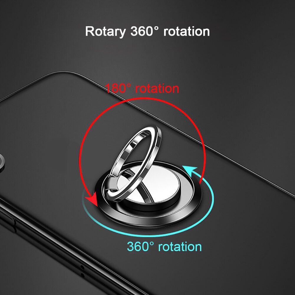 Matkapuhelimen sormusteline Magneettinen puhelinsormus Sormijalusta 360° pyörivä metallirengaskahva hinta ja tiedot | Puhelintelineet | hobbyhall.fi