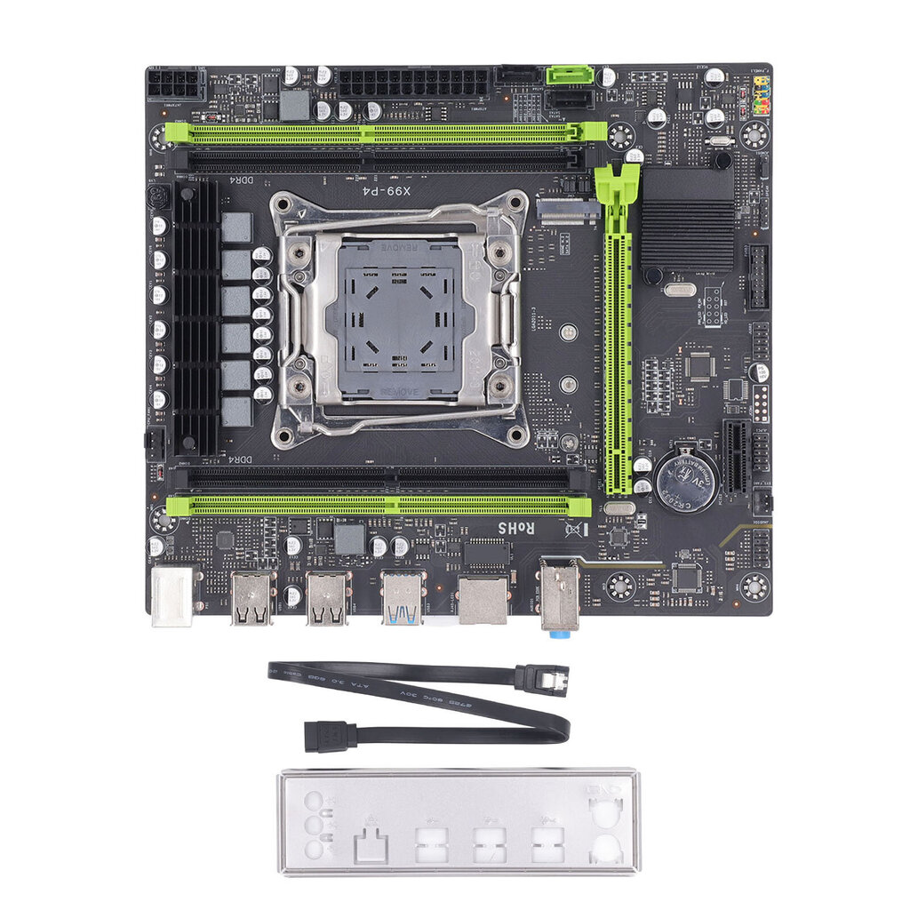 X99 P4 tietokoneen emolevy LGA2011 CPU 4 DDR4 USB3.0 SATA PCIE M.2 tietokoneen emolevy pelien emolevy hinta ja tiedot | Koteloiden lisätarvikkeet | hobbyhall.fi