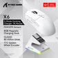 X6 PAW3395 Bluetooth-hiiri, Tri-Mode-liitäntä, RGB Touch Magneettinen latausalusta, Makropelihiiri hinta ja tiedot | Hiiret | hobbyhall.fi