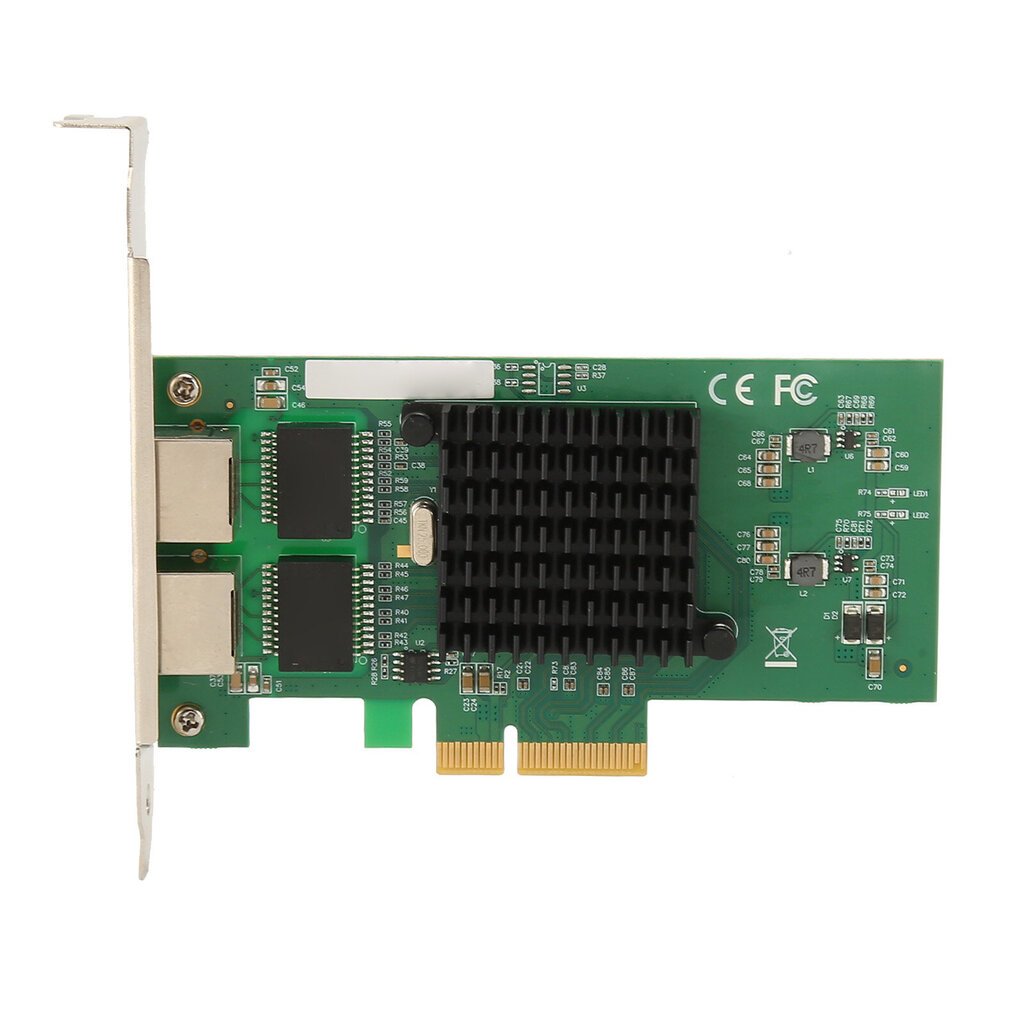 Palvelimen verkkosovitin 10 100 1000 Mbps RJ45-portti PCI Express X4 vakaa PCIe-verkkokortti pöytätietokoneelle hinta ja tiedot | Koteloiden lisätarvikkeet | hobbyhall.fi