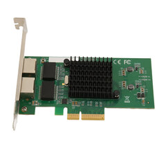 Palvelimen verkkosovitin 10 100 1000 Mbps RJ45-portti PCI Express X4 vakaa PCIe-verkkokortti pöytätietokoneelle hinta ja tiedot | Koteloiden lisätarvikkeet | hobbyhall.fi