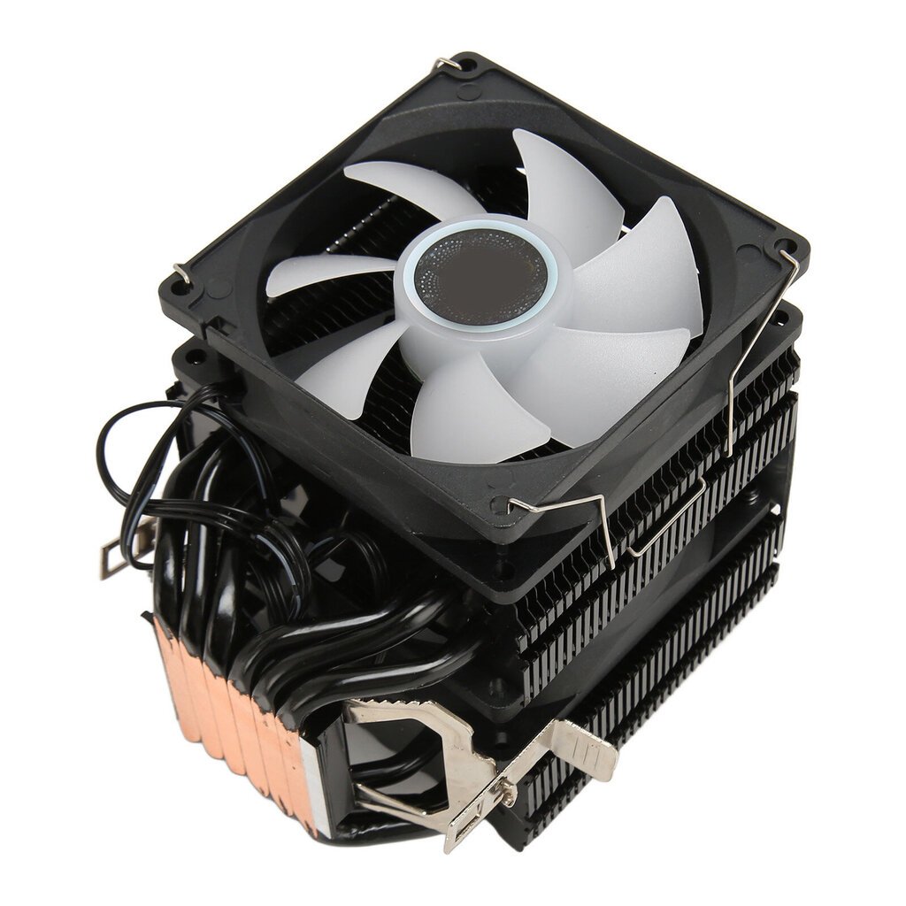 CPU Air Cooler Dual Tower 6 lämpöputkia 3pin 12VDC 48CFM 22dB ARGB CPU jäähdytystuuletin Intel LGA 1150 1151 1155 1200 1700 hinta ja tiedot | Koteloiden lisätarvikkeet | hobbyhall.fi