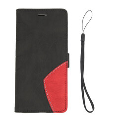 PU-nahkainen Flip Wallet -puhelinkotelo, 2 väriä jaettu iskunkestävä puhelimen suojakuori Samsung S21 Ultra Black -puhelimelle hinta ja tiedot | Puhelintelineet | hobbyhall.fi