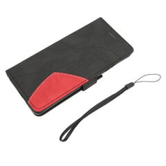 PU-nahkainen Flip Wallet -puhelinkotelo, 2 väriä jaettu iskunkestävä puhelimen suojakuori Samsung S21 Ultra Black -puhelimelle hinta ja tiedot | Puhelintelineet | hobbyhall.fi