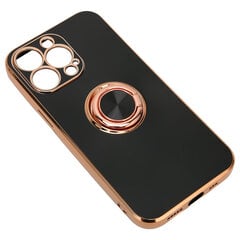 Matkapuhelimen kuori ruusukulta galvanoitu soi puhelinkuori naisten ultraohut pehmeä TPU-puhelinkuori iPhone 13 Prolle Classic Black hinta ja tiedot | Puhelintelineet | hobbyhall.fi