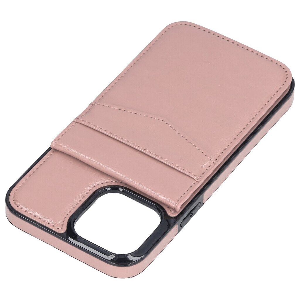 Lompakkopuhelinkotelo Monitoiminen puhelimen suojakotelo magneettisella solkijalustalla IPhone 13 Prolle Rose Gold hinta ja tiedot | Puhelintelineet | hobbyhall.fi