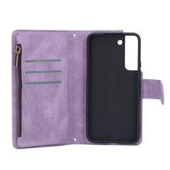 PU-nahkainen lompakkokotelo Galaxy S22:lle vetoketjullinen Flip Folio -lompakko RFID-suojakotelo, jossa rannehihnan magneettinen suljin, sisäänrakennettu teline, violetti hinta ja tiedot | Puhelintelineet | hobbyhall.fi