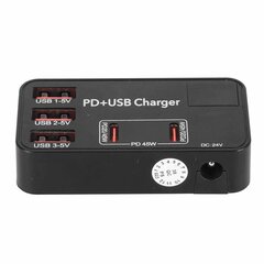 5-porttinen USB-latausasema 3 USB A 2 USB C 48W Mini-USB-laturi, jossa 2 PD 20W -porttia useille laitteille 100-240V EU-pistoke hinta ja tiedot | Adapterit | hobbyhall.fi