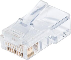 Pistokkeet Techly RJ45 8P8C Cat6, 100 kpl. hinta ja tiedot | Kaapelit ja adapterit | hobbyhall.fi