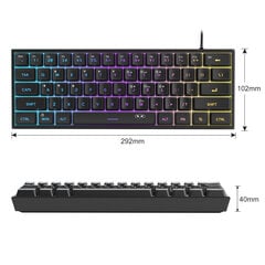 Magegee TS91 Black, RGB, US hinta ja tiedot | Näppäimistöt | hobbyhall.fi