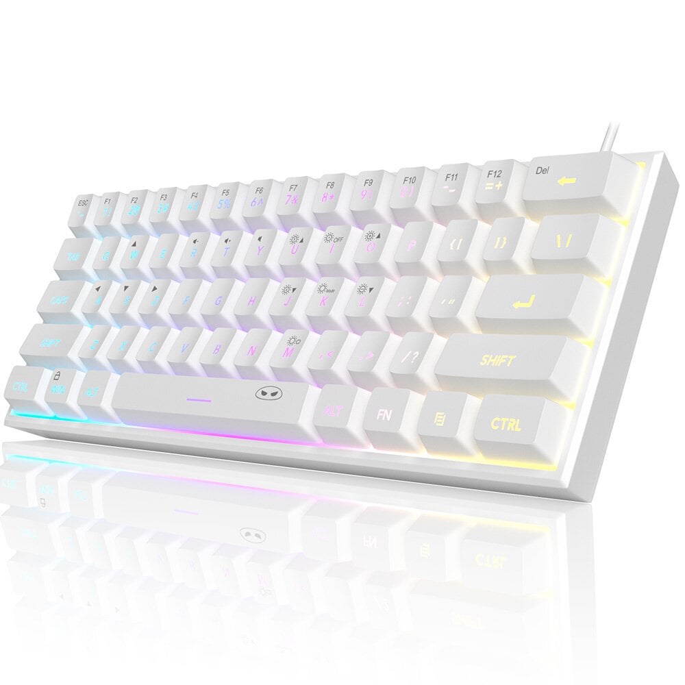 Magegee TS91 White, RGB, US hinta ja tiedot | Näppäimistöt | hobbyhall.fi