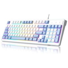 Magegee GK980 White, RGB, US hinta ja tiedot | Näppäimistöt | hobbyhall.fi