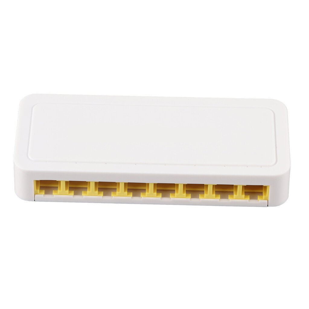 8-porttinen Ethernet-kytkin Professional Hiljainen toiminta Plug and Play LAN RJ45 -jakaja kotitoimistoon 100?240V EU Plug hinta ja tiedot | Web-kamerat | hobbyhall.fi