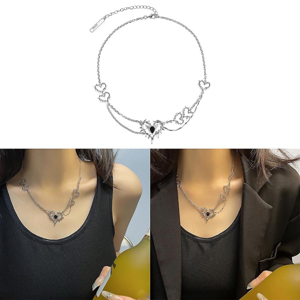 Cool riipus kaulakoru Love Pendant Choker sydän riipus kaulakoru tyttöystävälle hinta ja tiedot | Kaulakorut | hobbyhall.fi