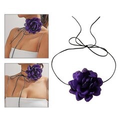 Ylisuuri Flower Choker kaulakoru Kaulaketju Temperamentti pitkä hihna kaulakoru hinta ja tiedot | Kaulakorut | hobbyhall.fi