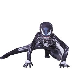 Lasten Venom Spider-Man -asu (musta) hinta ja tiedot | Naamiaisasut | hobbyhall.fi