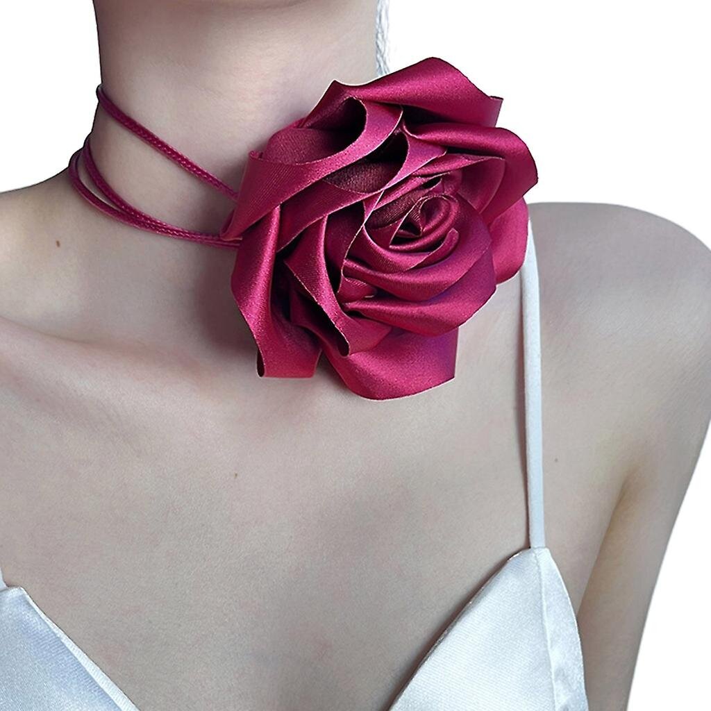 Big Flower kaulanauha Choker kaulakoru temperamentti pitkä hihna kaulaketju koruja hinta ja tiedot | Kaulakorut | hobbyhall.fi