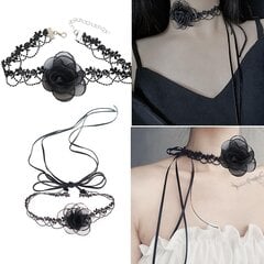 Pitsi Camellia Choker -kaulakoru Naisten Gothic Puvut Halloween-steampunk hinta ja tiedot | Kaulakorut | hobbyhall.fi