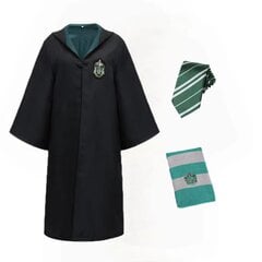 Harry Potter Slytherin kylpytakki viitta solmio puku huivi hinta ja tiedot | Naamiaisasut | hobbyhall.fi