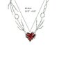 Heart Pendant kaulakoru Claw Chain Choker Gothic Red Heart Pendant Chokers hinta ja tiedot | Kaulakorut | hobbyhall.fi