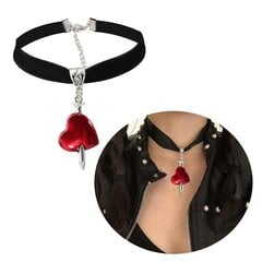 Goottilainen Dark Butterfly Heart Pendant Chokers Kaulakoru Punk Rose Velvet Kaulakorut hinta ja tiedot | Kaulakorut | hobbyhall.fi