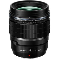 Olympus M.ZUIKO DIGITAL ED 45mm F1.2 PRO (musta) hinta ja tiedot | Olympus Puhelimet, älylaitteet ja kamerat | hobbyhall.fi