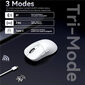 X3 Gaming Mouse Wireless ATTACK SHARK White Color 4K Returns,Bluetooth Tri-Mode Connection,PAW3395,Macro Bluetooth Mouse Gaming hinta ja tiedot | Hiiret | hobbyhall.fi