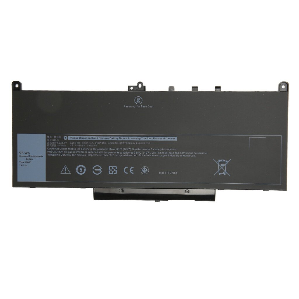 Kannettavan tietokoneen akku 7200 mAh Dellille Latitude E7470 E72707470 7270 mallille 0MC34Y MC34Y R1V85 GG4FM WYWJ2 1W2Y2 P26S001 P61G001 hinta ja tiedot | Tablettien kotelot ja muut tarvikkeet | hobbyhall.fi