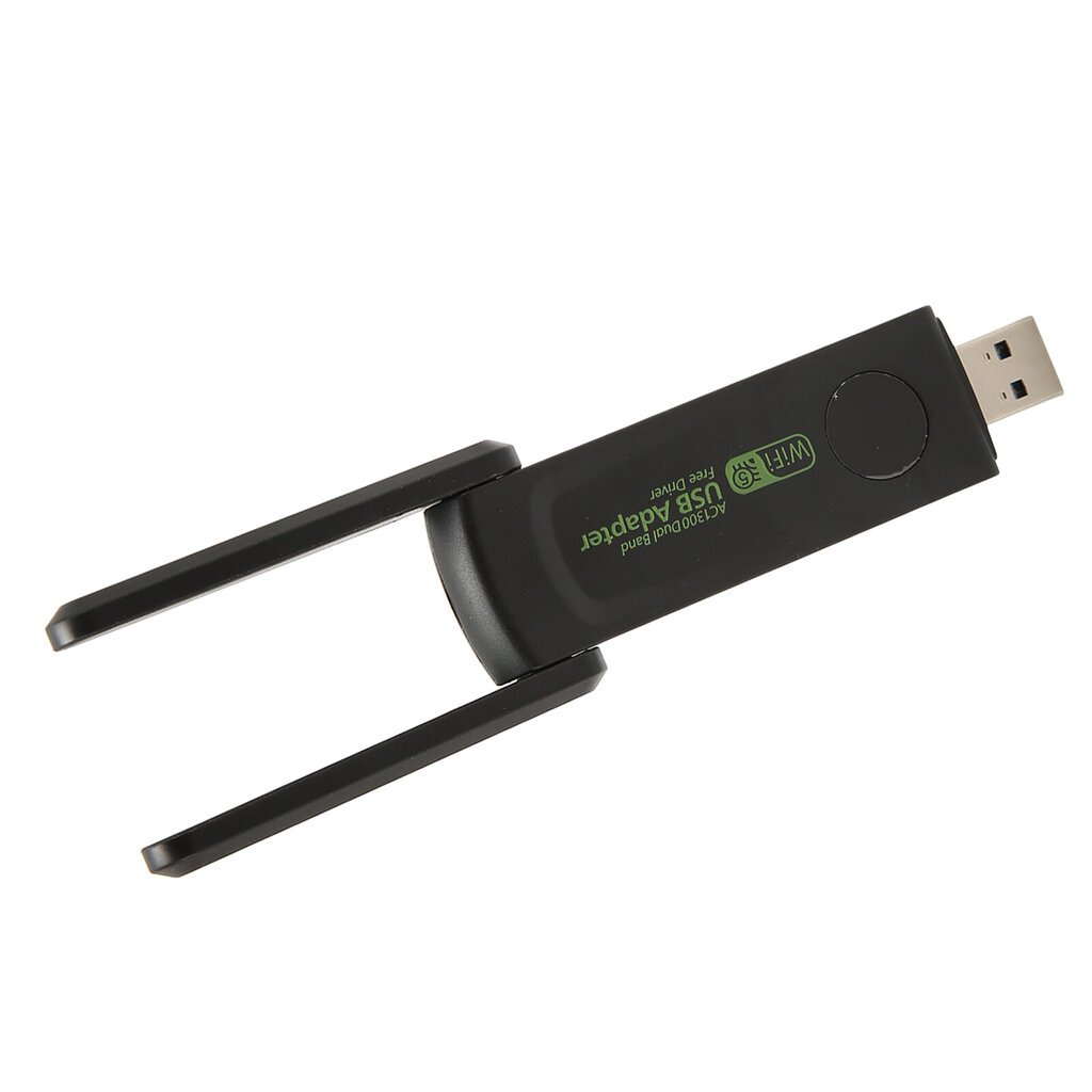 Langaton verkkokorttisovitin 1300 Mbps 2.4G 5G Dual Band Double Antenni USB3.0 WiFi-sovitin PC:lle hinta ja tiedot | Koteloiden lisätarvikkeet | hobbyhall.fi