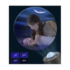 Starry Projector Galaxy Night Light Bluetooth-kaiuttimella projektiolamppu ja etämusiikkiyö hinta ja tiedot | Lastenhuoneen valaisimet | hobbyhall.fi