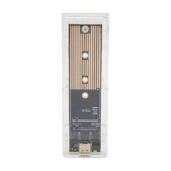 M.2 NVMe SATA SSD -kotelo NVMe-USB C 3.1 10Gbps Clear Enclosure -tuki M?Key B+M Key UASP Trim for 2230 2242 2260 2280 SSD hinta ja tiedot | Koteloiden lisätarvikkeet | hobbyhall.fi