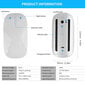 Valkoinen langaton Bluetooth Magic Mouse Hiljainen ladattava lasertietokonehiiri Ohut Ergonominen PC-hiiri Apple Macbookille Microsoft hinta ja tiedot | Hiiret | hobbyhall.fi