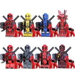 Deadpool Hero -sarjan rakennuspalikka-hahmot, 4,5 cm, 8 kpl hinta ja tiedot | Poikien lelut | hobbyhall.fi