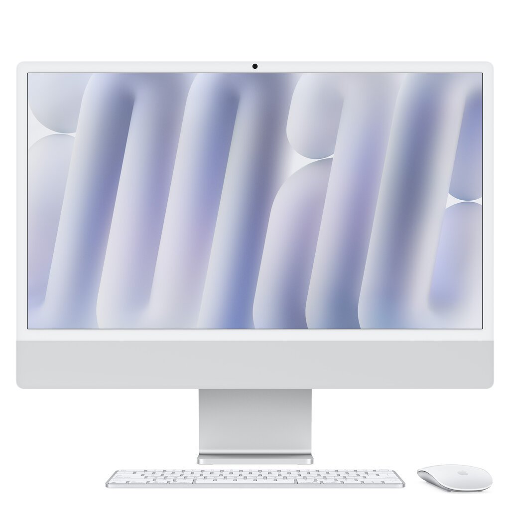 iMac 24” 4.5K Retina Nano-texture Glass, Apple M4 10C CPU, 10C GPU/16GB/256GB SSD/Silver/INT MD3H4ZE/A hinta ja tiedot | Pöytätietokoneet | hobbyhall.fi