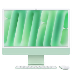 iMac 24” 4.5K Retina, Apple M4 10C CPU, 10C GPU/16GB/256GB SSD/Green/INT MWUY3ZE/A hinta ja tiedot | Pöytätietokoneet | hobbyhall.fi