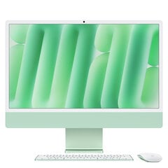 iMac 24” 4.5K Retina, Apple M4 10C CPU, 10C GPU/16GB/256GB SSD/Green/RUS MWUY3RU/A hinta ja tiedot | Pöytätietokoneet | hobbyhall.fi