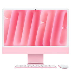 iMac 24” 4.5K Retina, Apple M4 10C CPU, 10C GPU/16GB/256GB SSD/Pink/INT MWV43ZE/A hinta ja tiedot | Pöytätietokoneet | hobbyhall.fi