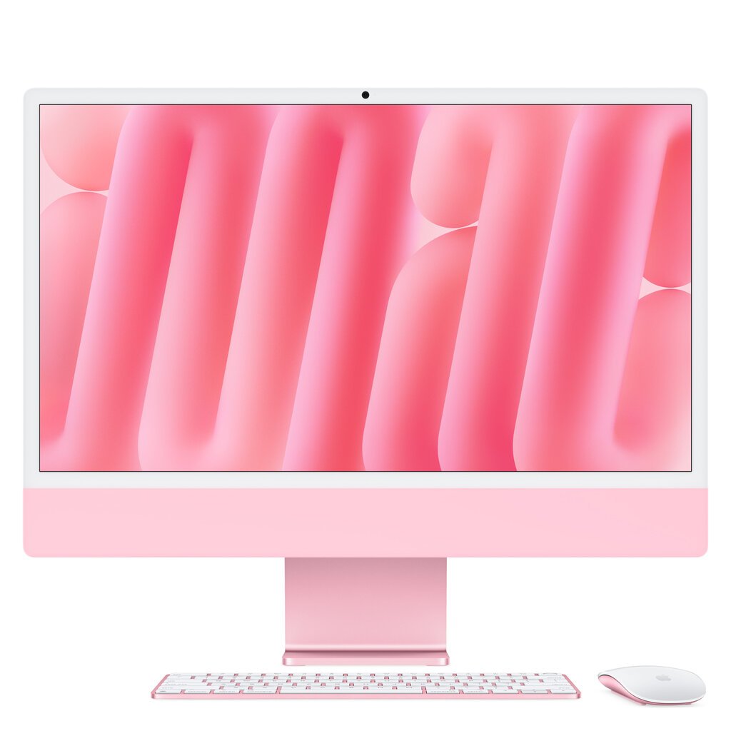 iMac 24” 4.5K Retina, Apple M4 10C CPU, 10C GPU/16GB/256GB SSD/Pink/RUS MWV43RU/A hinta ja tiedot | Pöytätietokoneet | hobbyhall.fi