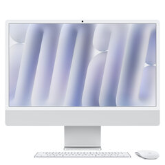 iMac 24” 4.5K Retina, Apple M4 8C CPU, 8C GPU/16GB/256GB SSD/Silver/INT MWUC3ZE/A hinta ja tiedot | Pöytätietokoneet | hobbyhall.fi