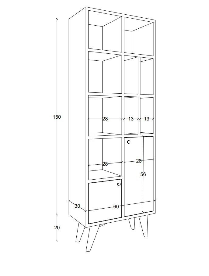 Kirjahylly Lasko hinta ja tiedot | Hyllyt | hobbyhall.fi