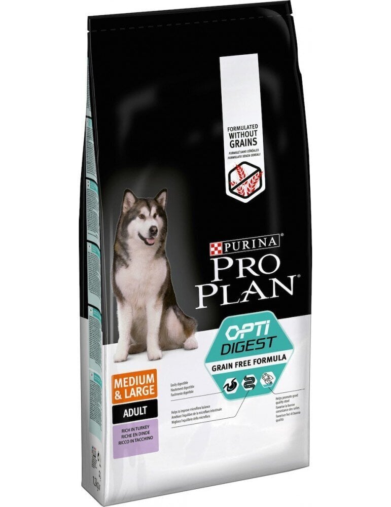 Purina Pro Plan Sensitive Digestion -kuivaruoka keskikokoisille ja suurille koirille, 2,5 kg hinta ja tiedot | Koiran kuivaruoka | hobbyhall.fi