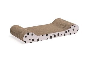 Raapimisalusta kissoille Beeztees Sofa, 49x22x7,5cm, valkoinen hinta ja tiedot | Raapimispuut ja kiipeilypuut | hobbyhall.fi