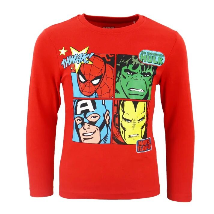 Marvel Avengers pyjama, punainen hinta ja tiedot | Poikien kylpytakit ja pyjamat | hobbyhall.fi