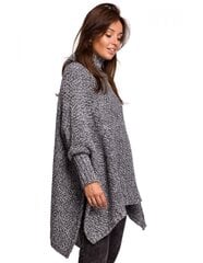 Neule - naisten poncho BeKnit BK049, harmaa hinta ja tiedot | Naisten neulepuserot | hobbyhall.fi